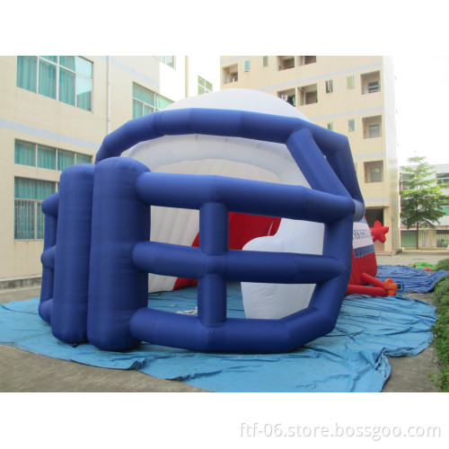 2015 new fashioned Inflatable helmet tunnel /inflatable mascot tunnels